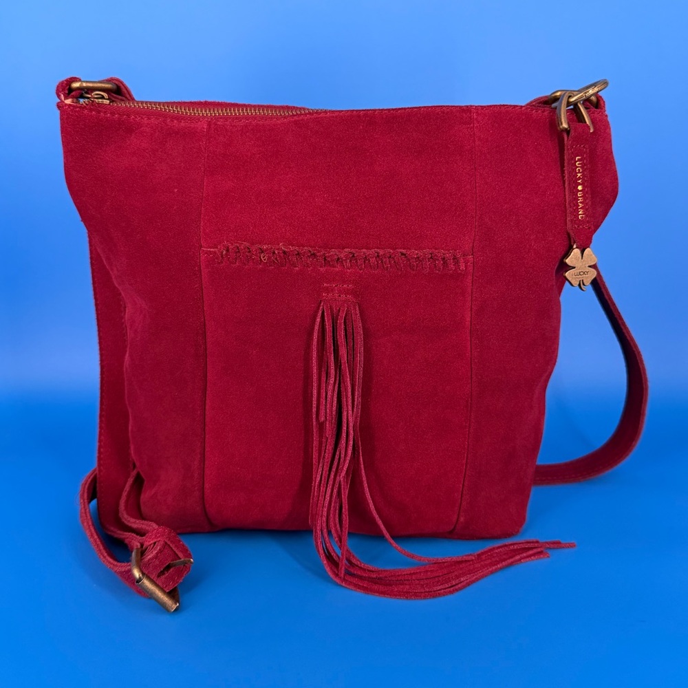 Lucky Brand Clem Suede Hobo Shoulder Bag